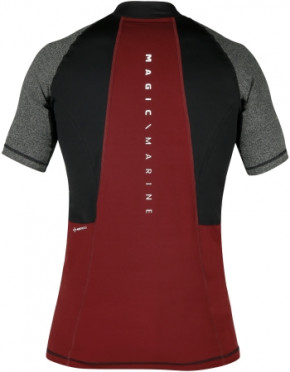 Magic Marine Energy Rash Shirt kurzärmlig M / Rot
