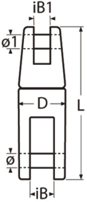 Power-Ankerwirbel V4A AISI316 6-8 mm + 10-13 mmKette