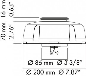 Plastimo Dorade-Lüfter "Cool’n dry" 210 mm hoch