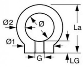 Ringmutter Edelstahl Wichard 4 - M10