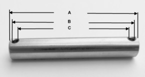 Edelstahlbolzen 12 mm Ø, nur noch 9 x lieferbar