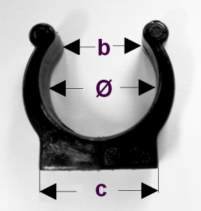 Federklemme Riemen- und Paddelbefestigung, schwere Ausführung 25 mm Ø