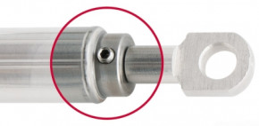 Gasdruckfedern aus rostfreiem Edelstahl mit Augen, einstellbar