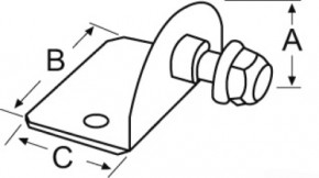 Befestigungsplatten 90 ° Kompakt / Kugelfeder innen