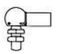 Edelstahl-Augterminal für Gasdruckfeder