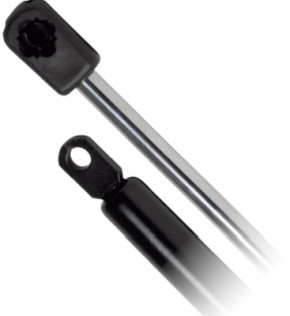 Gasdruckfedern aus poliertem rostfreiem Stahl mit Kupplungsknauf