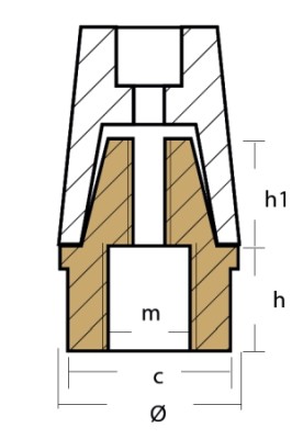 Zinkanode für Propellermuttern Radice, für konische Propellermutter Wellen-Ø 30 mm