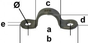 Augbügel - Fenderöse gestanzt 37,5 mm