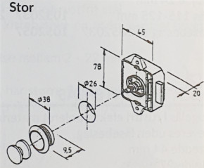Verschlussbox für Druckschloss groß