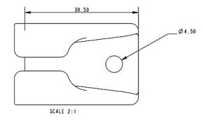 Segeleinfädler aus Aluminium für max. 8 mm Vorliektau