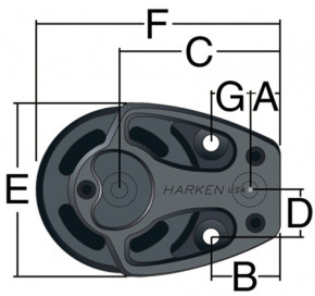 Black Magic Air Umlenkblock 57 mm, 75 mm oder 100 mm