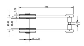 Allen V2 Baumniederholerhebel Alu 208 mm lang Blau