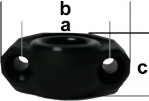 Leitöse Schwarz Nylon mit Nylon-Verstärkung Klein