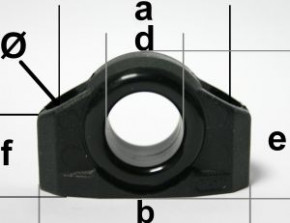 Leitöse, Nylon, anthrazit Groß