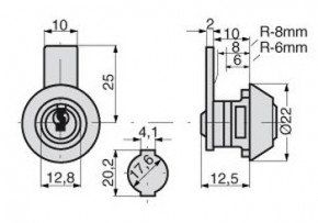 Burg-Wächter Zylinder Hebelschloss mit 3 Riegeln