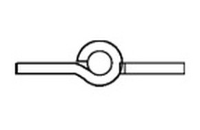 Scharniere, aushebbar - Edelstahl, gerade