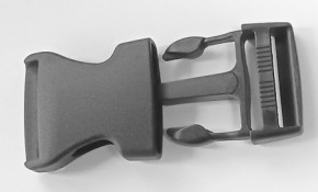 Schnellverschluss - Gurtschnallen - Steckschnallen, Kunststoff Schwarz für Gurte 25 mm