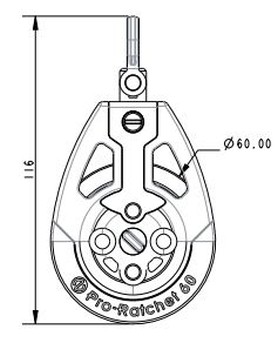 ALLEN PRO Ratchet Block 60 mm