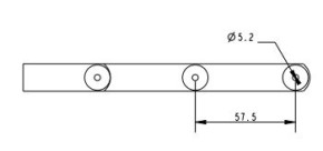 Allen Ruderbeschlag Edelstahl 1.4401