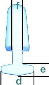 Spezial Göhlrutscher aus Nylon, weiß 14 mm