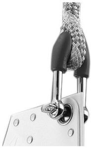 Fall-Schäkel mit Polypropylen-Kopf und selbstsicherndem Bolzen