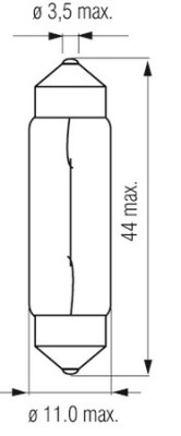 Soffitte - Talamex Glühlampe 12 V 5 W, nur noch 2 x lieferbar