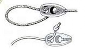 Speed-Clip für Gummileine 8 mm Ø - 10 Stück Pack