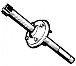 Arretierung für Steuerkabel