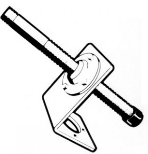 Arretierung für Steuerkabel 90° Ruderführungshalter