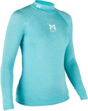Magic Marine Cube Rash Shirt Ladies langärmlig Blue Melee