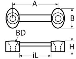 Gurtbandbügel Edelstahl