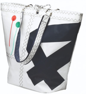 Segelstofftasche Einkaufstasche Sea Girl Rot