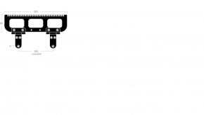 Pinnenkamm Niro Petersen 290 mm, nur noch 1 x lieferbar