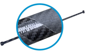 Pinnenausleger T700 Pro aus Carbon 22 mm 124 cm für Laser® und ILCA®