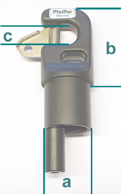 Pfeiffer Spibaumbeschlag Easy Click Alu geschmiedet