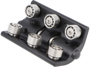 Traveller-Schlitten 6 Rollen mit doppelter Umlenkung System II mit Stahlkugellager