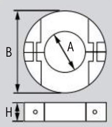 Plastimo Kragenannode Zink Innen-Ø 40 + 50 mm