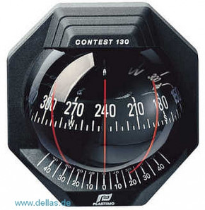 Kompass Plastimo Contest 130 (Modell für geneigtes Schott. 10-25°) Rot