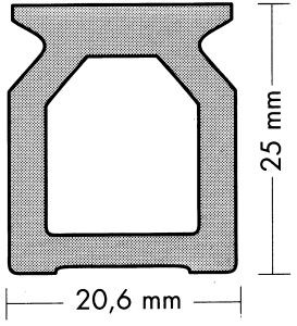 Travellerschiene hoch