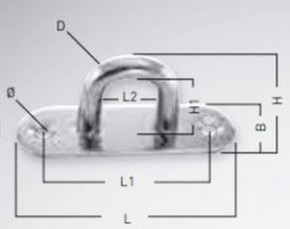 Augplatte rund 40 mm