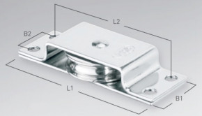 Liegeblock für max. 6 mm Draht, Gleitlager