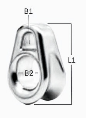 Kleine Leitöse aus Edelstahl