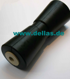 V-Kielrolle 250 mm Gummi Schwarz