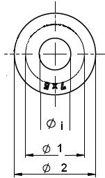 Führungsringe Seglerbedarf - Loops aus Aluminium 20 x 14