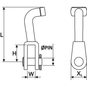 Selden T-Terminal mit Gabel