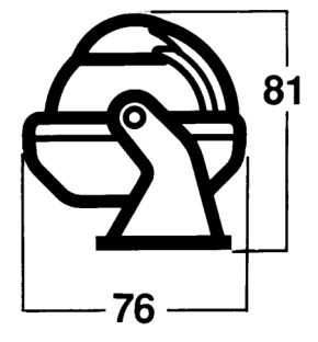 Silva Kompass C58 Schwarz - Kleiner Aufbau-Kompass mit Beleuchtung