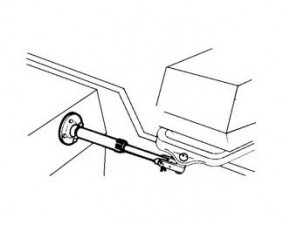 Arretierung für Steuerkabel