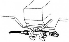 Arretierung für Steuerkabel Tillerarm