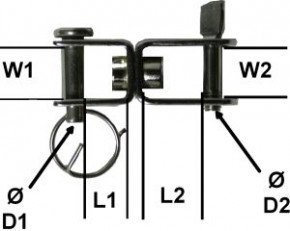 Wirbelschäkel, Edelstahl rostfrei